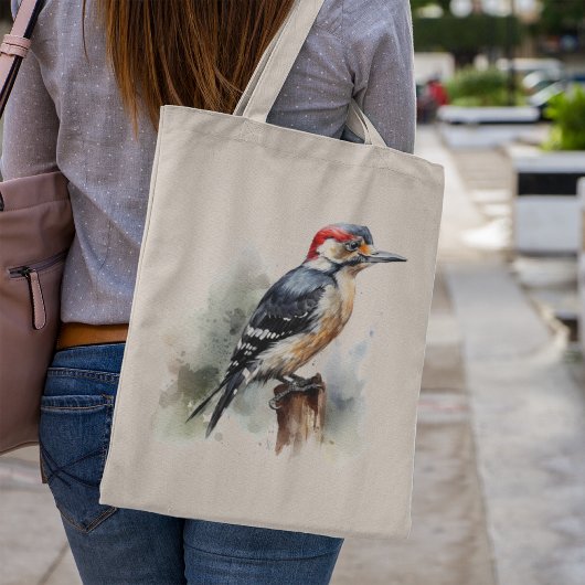 Tote Bag Aquarelle Pic de forêt