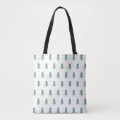Tote Bag Aquarelle Pine Tree Noël (Devant)