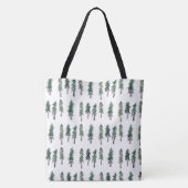 Tote Bag Aquarelle Pine Trees Motif forestier (Dos)