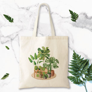 Tote Bag Aquarelle Plantes tropicales
