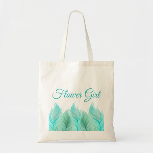 Tote Bag Aquarelle Plumes Flower Mariage (Devant)