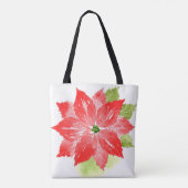Tote Bag Aquarelle Poinsettias (Dos)