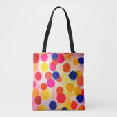 Tote Bag Aquarelle pois cercles mignons (Devant)