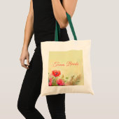 Tote Bag Aquarelle Poppies florales Bridesmaid (Devant (produit))
