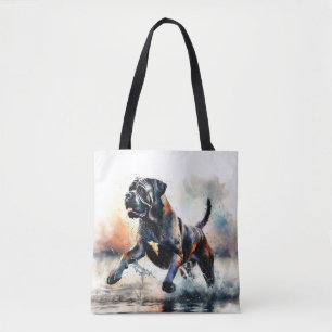 Tote Bag Aquarelle puissante Canne Corso chien