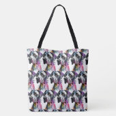Tote Bag Aquarelle Rainbow Great Dane (Dos)
