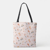 Tote Bag Aquarelle Retro Boho Arc-en-ciel neutre (Dos)