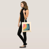 Tote Bag Aquarelle rose Abstraite moderne (Devant (modèle))