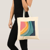 Tote Bag Aquarelle rose Abstraite moderne (Devant (produit))