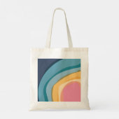 Tote Bag Aquarelle rose Abstraite moderne (Dos)
