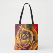 Tote Bag Aquarelle Rose d'or (Devant)