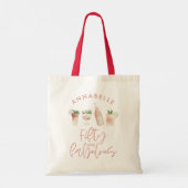 Tote Bag Aquarelle rose girly 50 et fabuleux anniversaire (Dos)