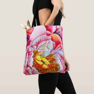Tote Bag Aquarelle rose Peony