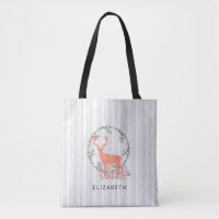 Aquarelle Russe Reindeer Boho personnalisée