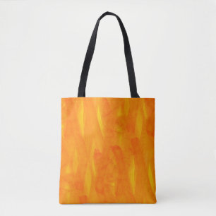 Tote Bag Aquarelle sans couture d'abrégé sur jaune