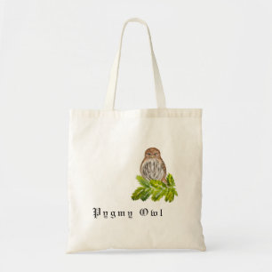 Tote Bag Aquarelle Saw Whet Cute Little Owls