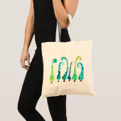Tote Bag Aquarelle simienne arbres de Noël (Devant (produit))