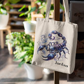 Tote Bag Aquarelle tendance Scorpio Design Zodiac