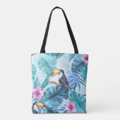 Tote Bag Aquarelle Toucans : Tropical Seamless (Dos)