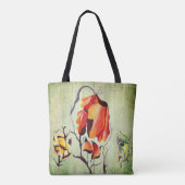 Tote Bag Aquarelle Tropical Exotic Elegant Orchidées (Dos)