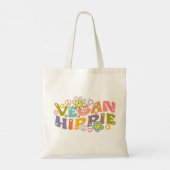 Tote Bag Aquarelle Vegan tendance Fleurs Retro (Dos)