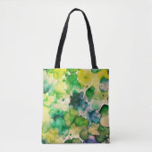 Tote Bag Aquarelle verte (Devant)