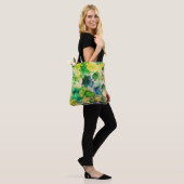 Tote Bag Aquarelle verte (Sur le modèle)