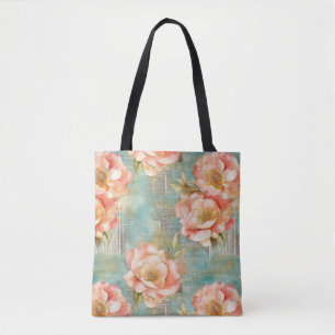 Tote Bag Aquarelle vintage Floral Abstrait Motif (18)