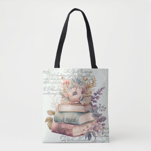 Tote Bag Aquarelle vintage Florale Lover (Devant)