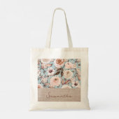 Tote Bag Aquarelle Vintage personnalisée (Dos)