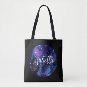 Tote Bag Aquarelle violet Univers