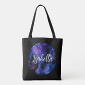 Tote Bag Aquarelle violet Univers (Dos)