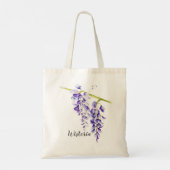Tote Bag Aquarelle Wisteria Botanique (Dos)