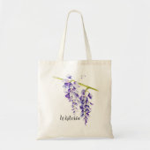 Tote Bag Aquarelle Wisteria Botanique (Devant)
