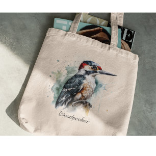 Tote Bag Aquarelle Woodland Pic, coutume