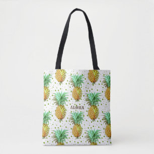Tote Bag Aquarelles Motif ananas