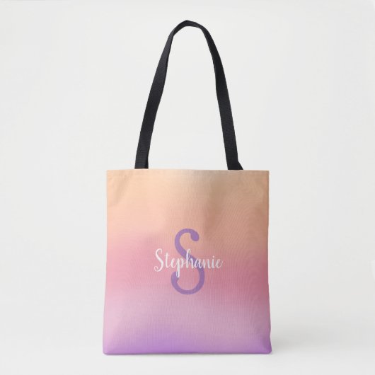 Tote Bag Aquarelles violettes (Devant)
