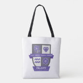 Tote Bag Aquarius Birthday Crest™ for February 1-18 (Dos)