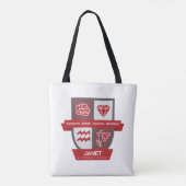 Tote Bag Aquarius Birthday Crest™ for January 20-31 (Dos)