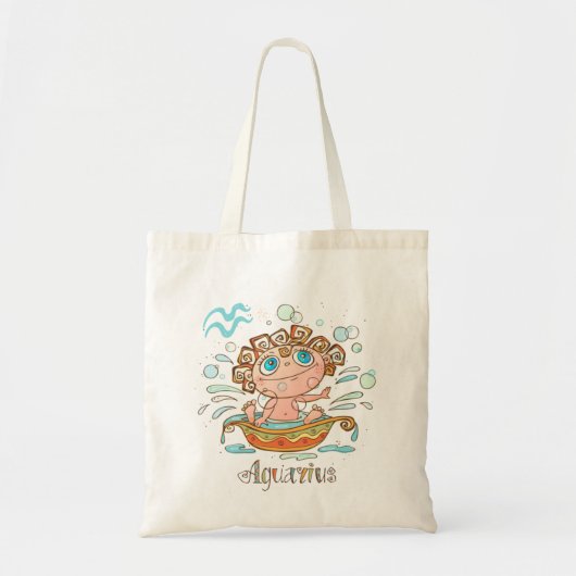 Tote Bag Aquarius Cartoon Baby (Devant)
