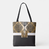 Tote Bag Arabes noirs et d'or (Dos)