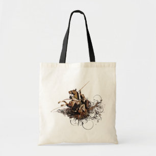 Tote Bag Aragorn montant un collage de vecteur de cheval