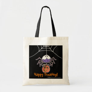 Tote Bag Araignée avec Jack-O-Lantern