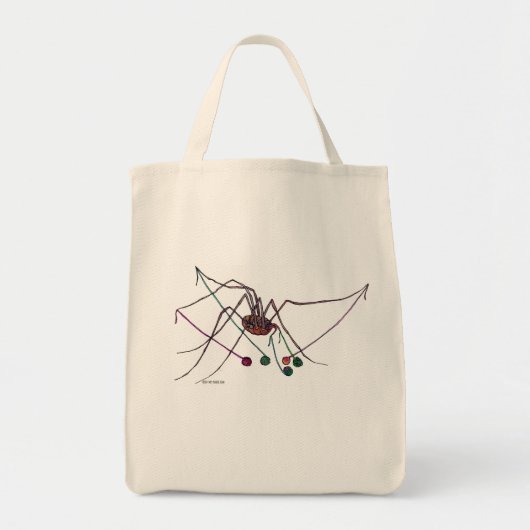 Tote Bag Araignée avec le fil (Devant)