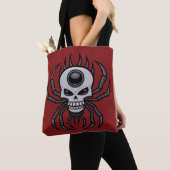 Tote Bag Araignée Crâne (De près)