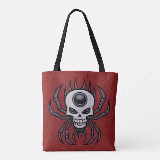 Tote Bag Araignée crânienne (Dos)