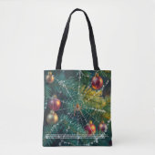 Tote Bag Araignée de Noël (Devant)