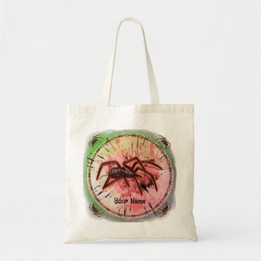Tote Bag Araignée noire (Devant)