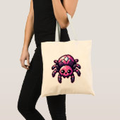 Tote Bag Araignée Pixel mignonne (Devant (produit))