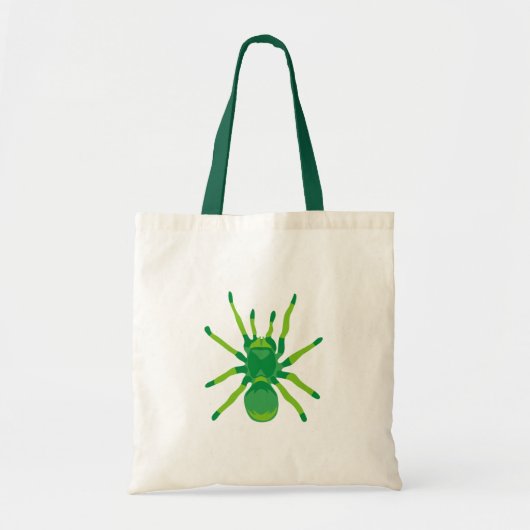 Tote Bag Araignée (verte) (Devant)